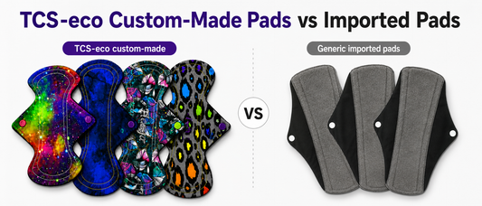 TCS-eco Custom-Made Pads vs Imported Reusable Pads