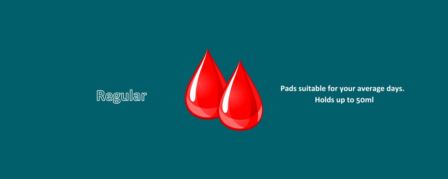 Cloth pads absorbency in blood drops