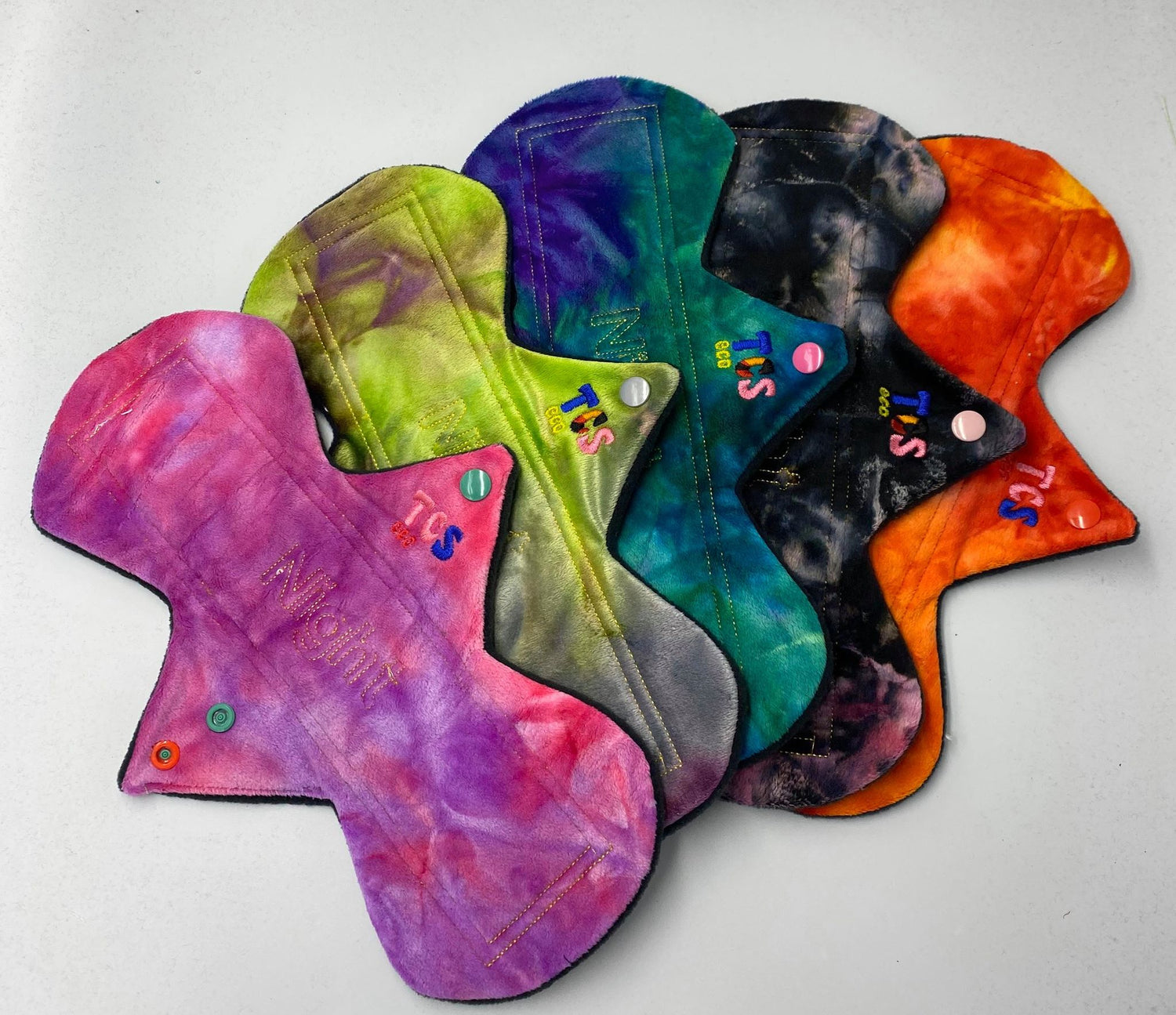 Custom Minky & Bamboo Velour Cloth Sanitary Pads. TCS-eco