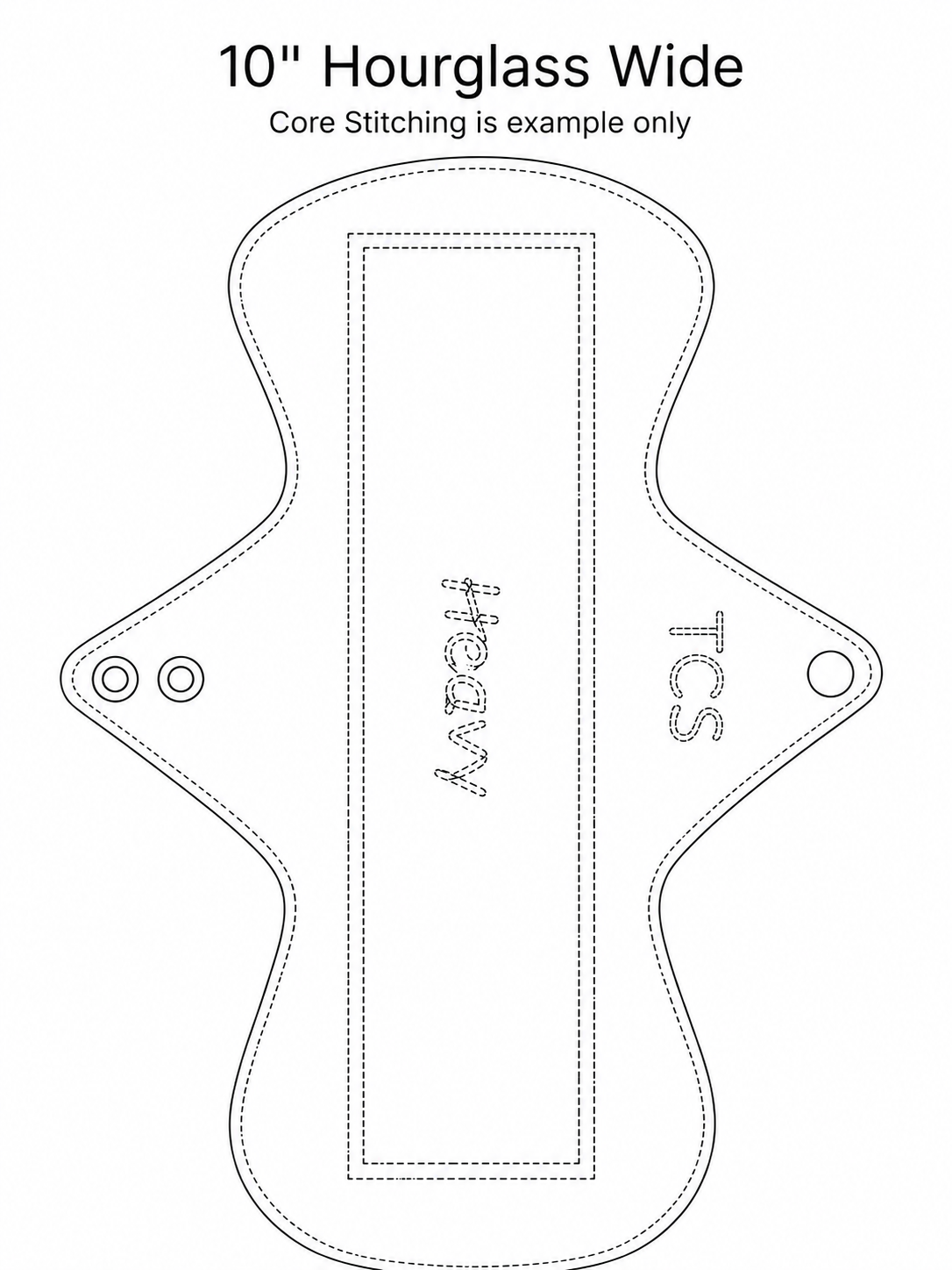 Shape Of Pad: Hourglass Wide (1/4 inch wider than standard width)