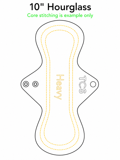 Shape Of Pad: Hourglass (most popular)