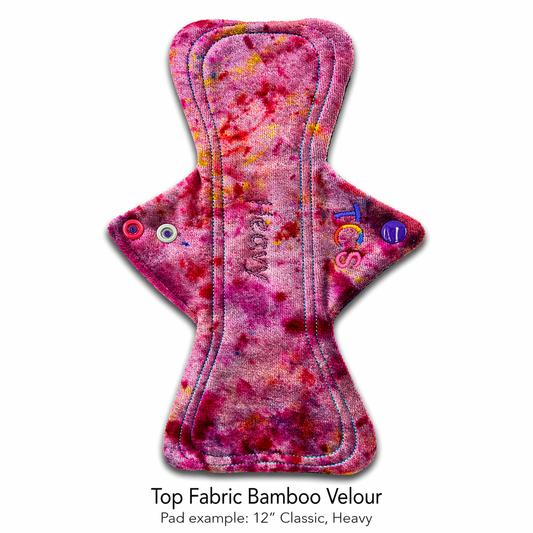 Hand dyed Bamboo Velour Cloth Sanitary Pads TCS-eco Reusable Cloth Pads