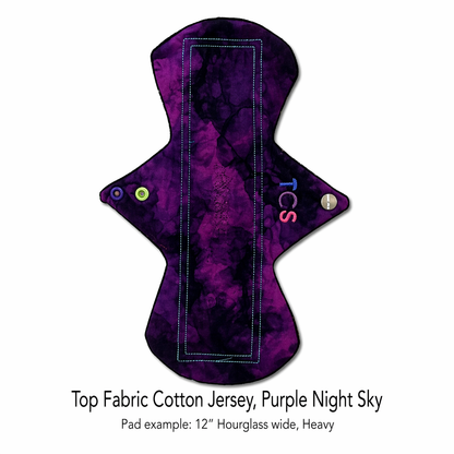 Reusable Period Pad - Fuchsia Night Sky