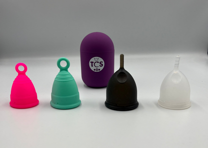 Menstrual cups and menstrual cup steriliser 