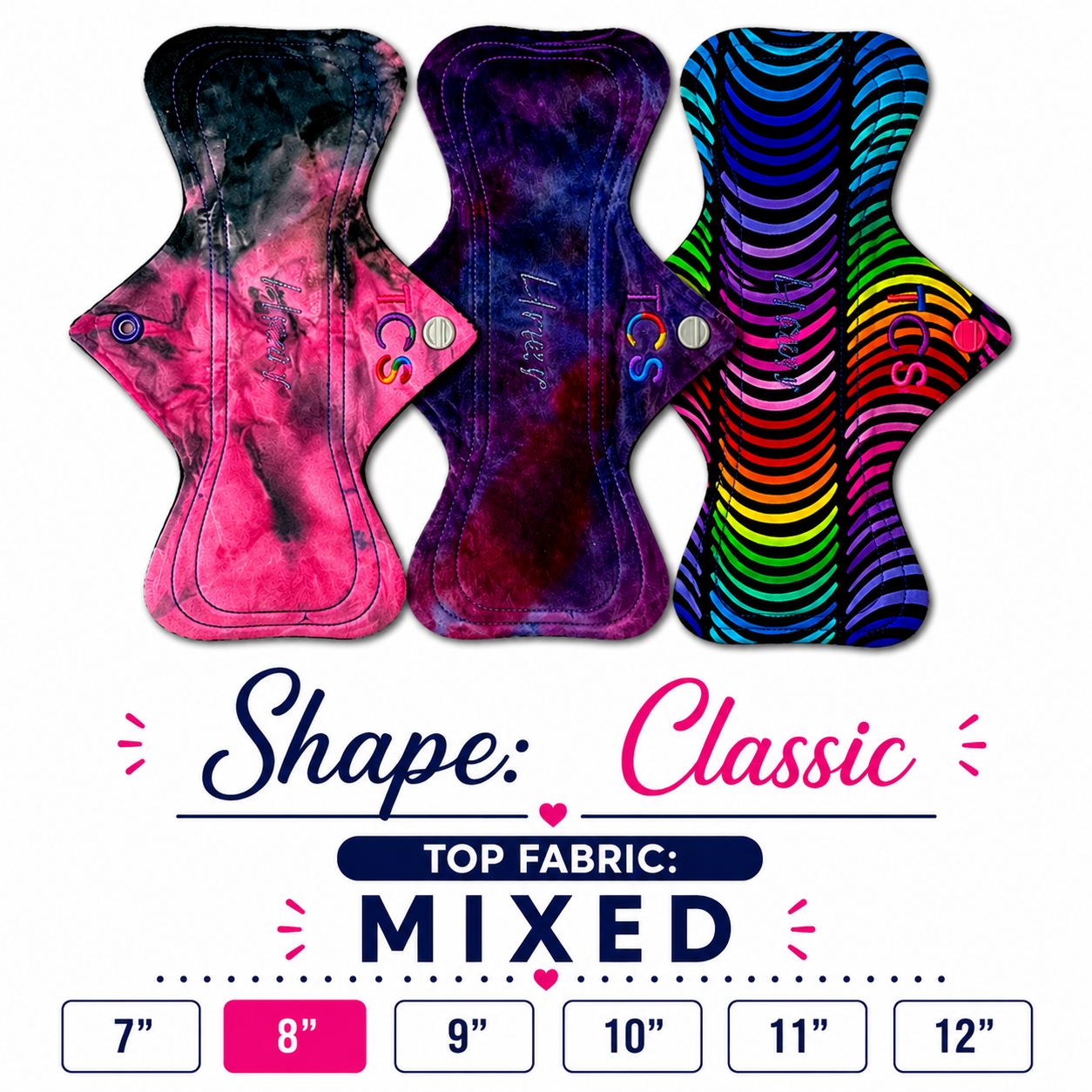 Period Pads examples only