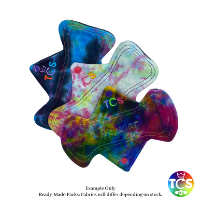 Hand dyed Bamboo Velour Cloth Sanitary Pads TCS-eco Reusable Cloth Pads