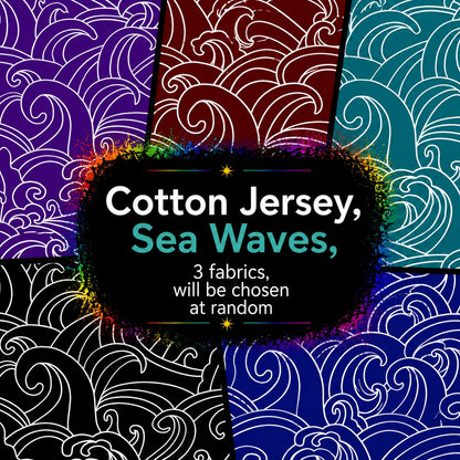 Cotton Jersey (Sea Waves Prints)