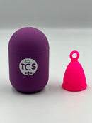 Starter menstrual cup and cup steriliser 