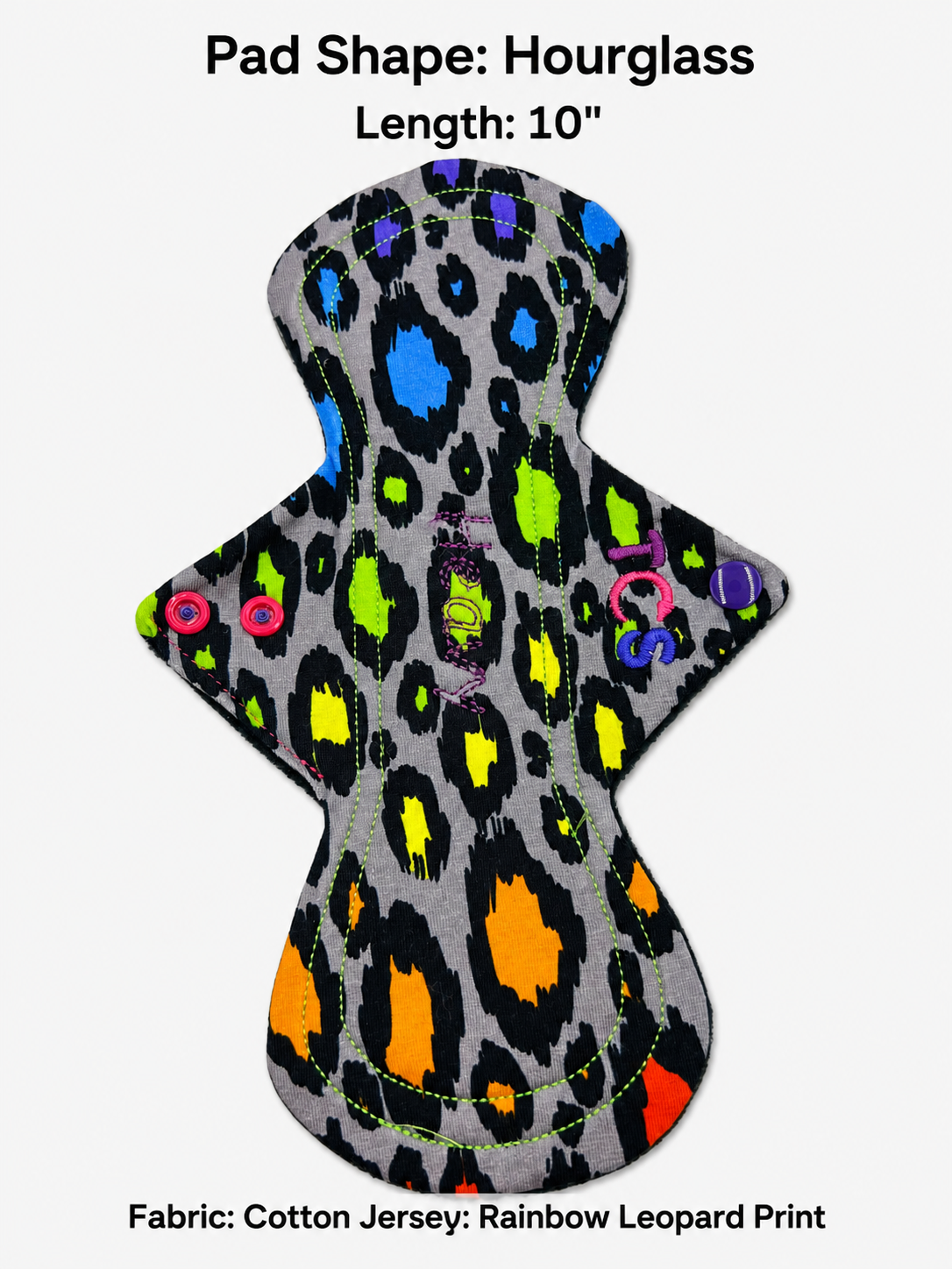 Reusable Period Pad -  Rainbow Leopard Print