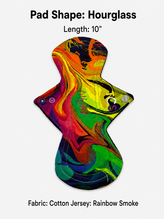 Reusable Period Pad - Rainbow Smoke