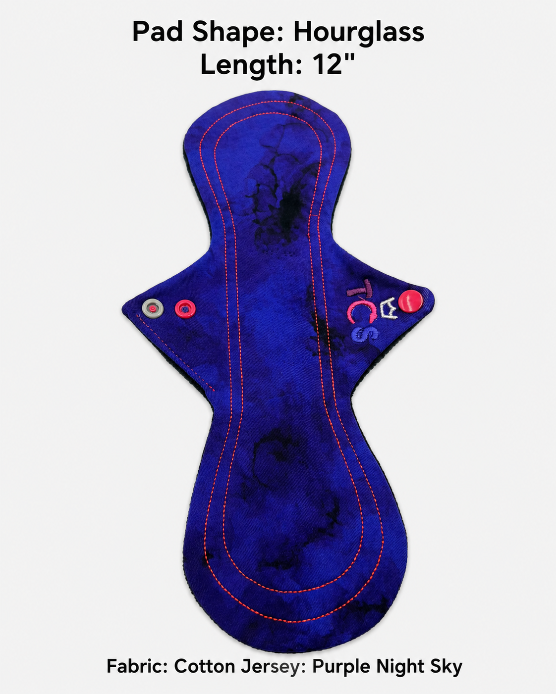 Purple night Skye reusable cloth pads
