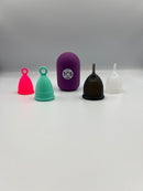 Menstrual cups and menstrual cup steriliser 