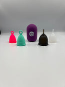 Menstrual cups and menstrual cup steriliser 