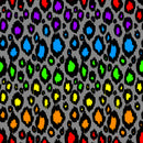 Racerback Bralette  Rainbow Leopard Cotton Jersey