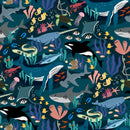 Racerback Bralette Under the Sea Cotton Jersey