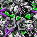 Racerback bralette Good Scare cotton Jersey