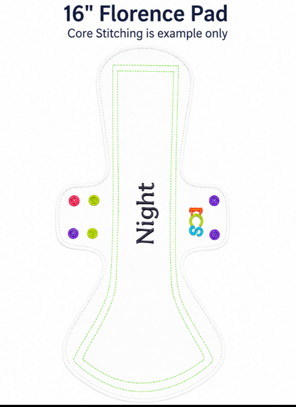 Shape Of Pad: Florence (1/4 inch wider than standard width)