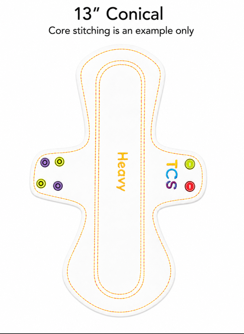 Shape Of Pad: Conical (1/4 inch wider than standard width)