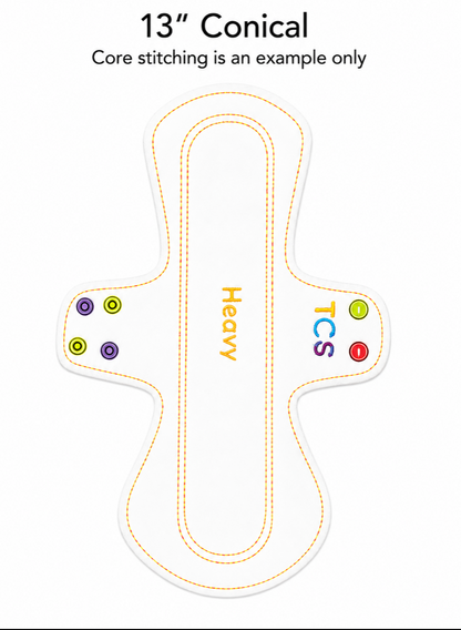 Shape Of Pad: Conical (1/4 inch wider than standard width)