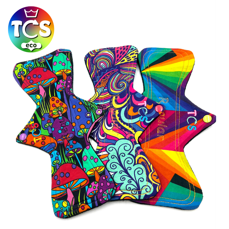 Super Discounted 10" Cloth Sanitary Pads Heavy Starter Pack(night disposable length)TCS-eco