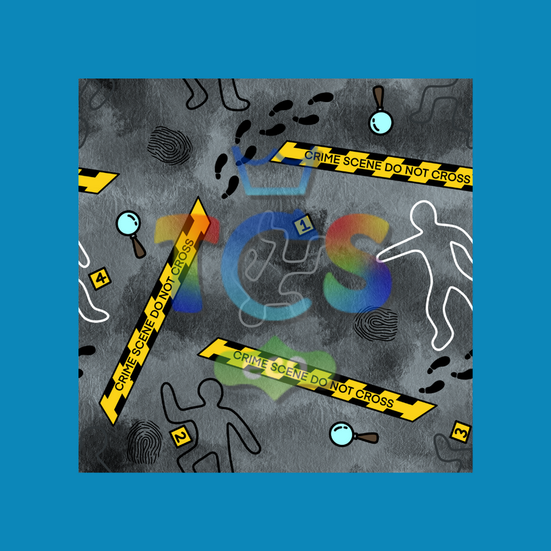 Crime Scene is a perfect top fabric for TCS-eco Cloth Sanitary Pads (CSP).