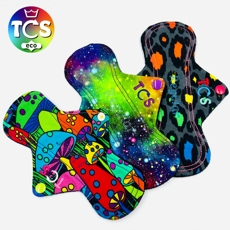 Super Discounted 10" Cloth Sanitary Pads Heavy Starter Pack(night disposable length)TCS-eco