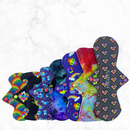 12 inch Heavy and Heavy/Night  Reusable Cloth Sanitary Pad Stash Builder Pack of 3