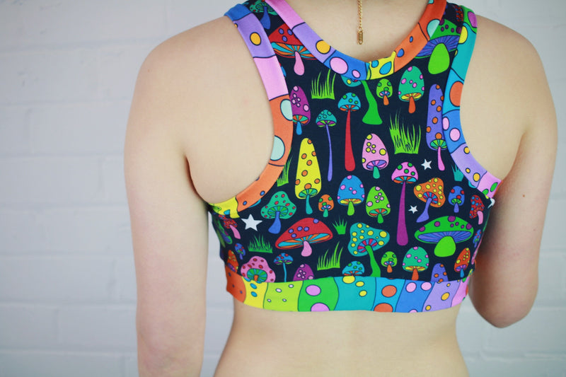 Individual Black Shroom  TCS-eco Bralette