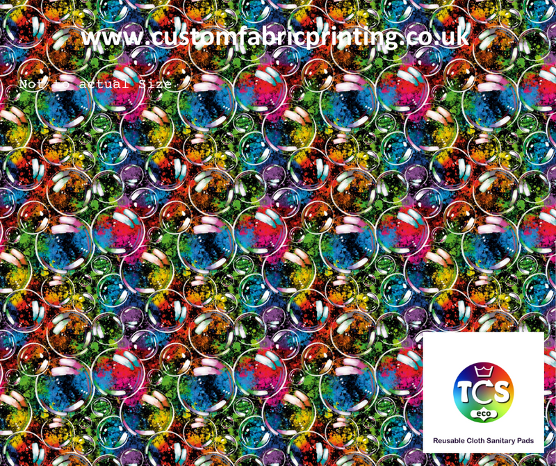 A visual of the seamless design bubbles.  This design is a TCS-eco exclusive