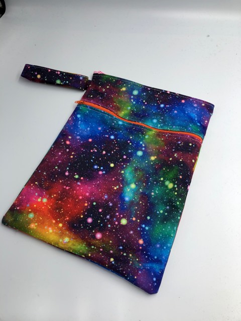 Large double zipper wet bags 9" x 12"