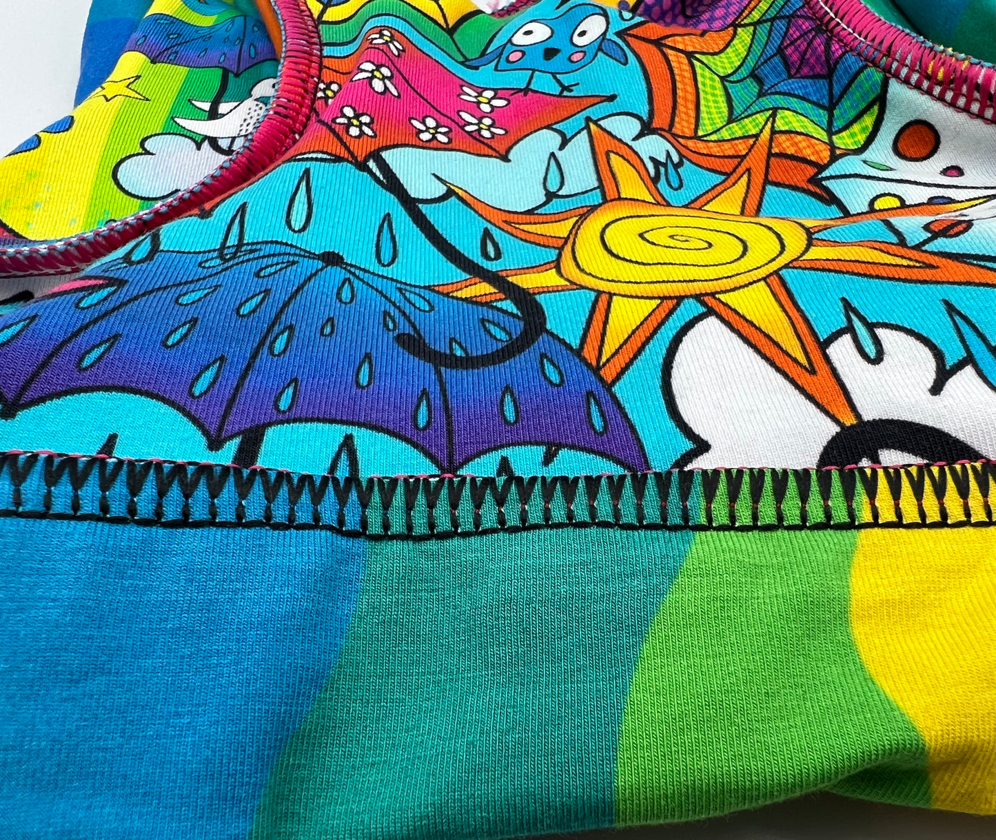 Rainbow Brolly Duck TCS-eco Bralette