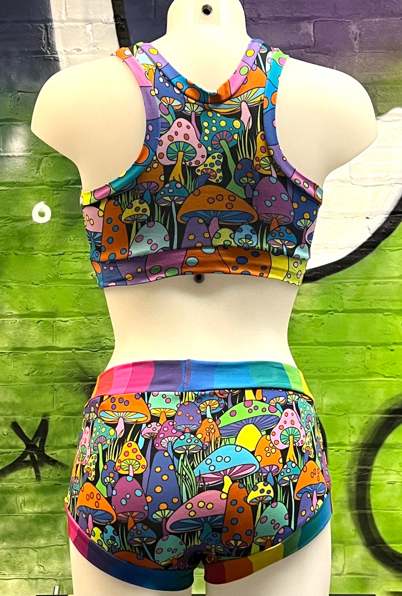 Black Shroom  TCS-eco Bralette