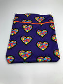 Large double zipper wet bags 9" x 12"