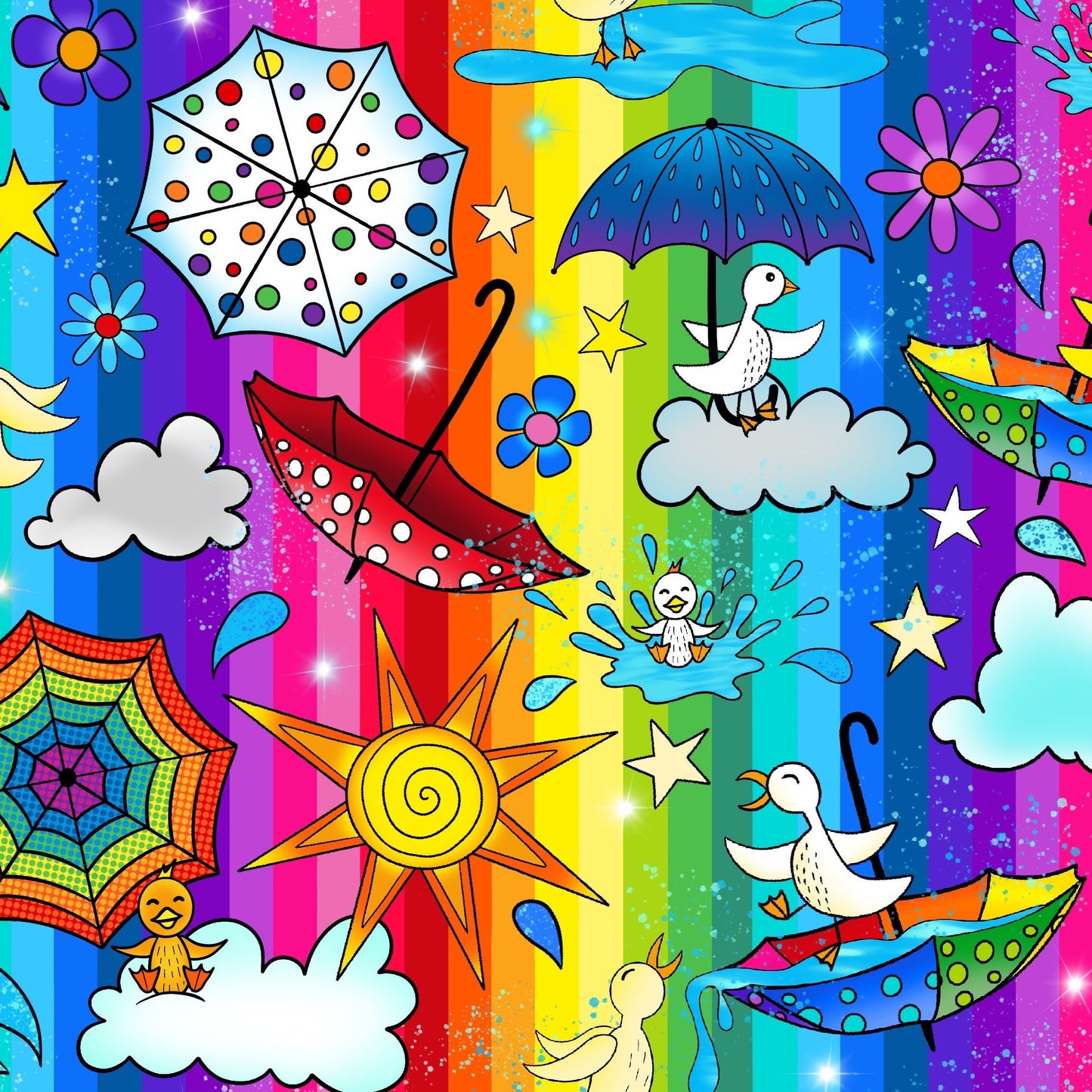Rainbow Brolly Duck TCS-eco Bralette