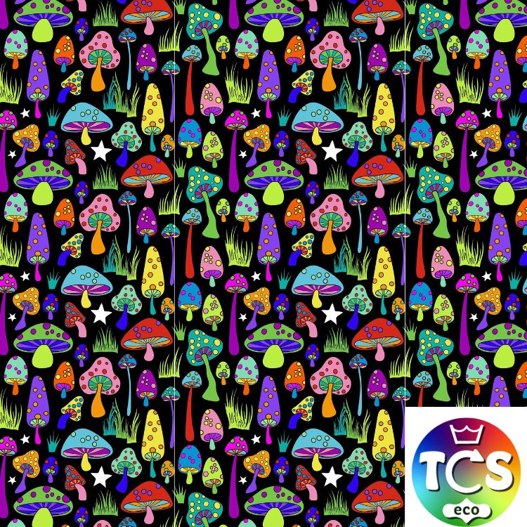 Stunning cotton jersey surface design suitable for reusable cloth pads.