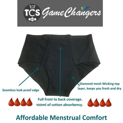 Period Pants High Waisted Seamless  100 ml.