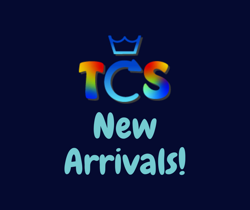 An image of TCS-eco logo with the heading New arrivals underneath it in light blue writing.