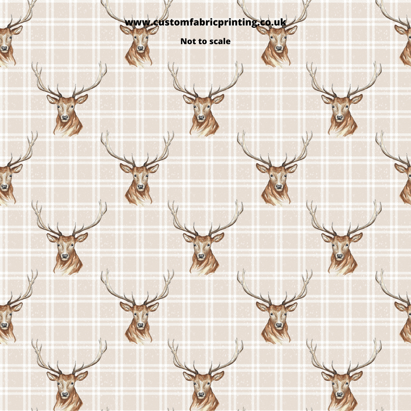 A visual of seamless design cottage stag