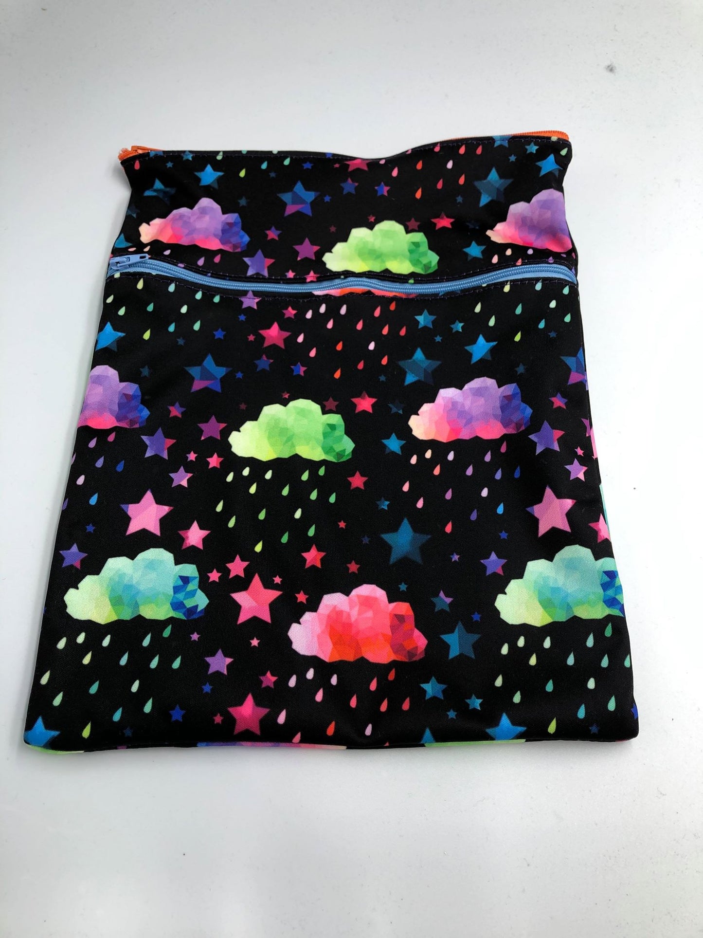 Large double zipper wet bags 9" x 12"