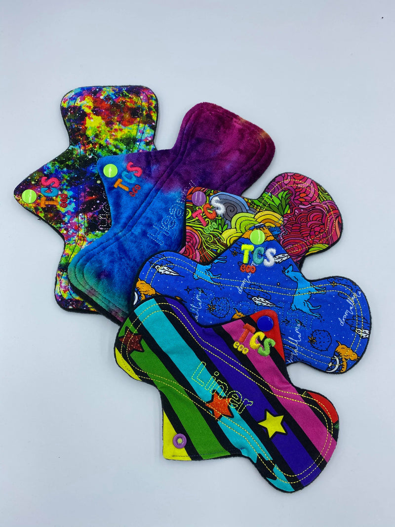 Tween Starter Pack Cloth Sanitary Packs for teenager and smaller frames. TCS-eco