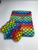 Large double zipper wet bags 9" x 12"