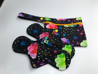 6x 7.5" zipper wet bag